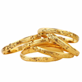 Enchanted Golden Garden Bangles